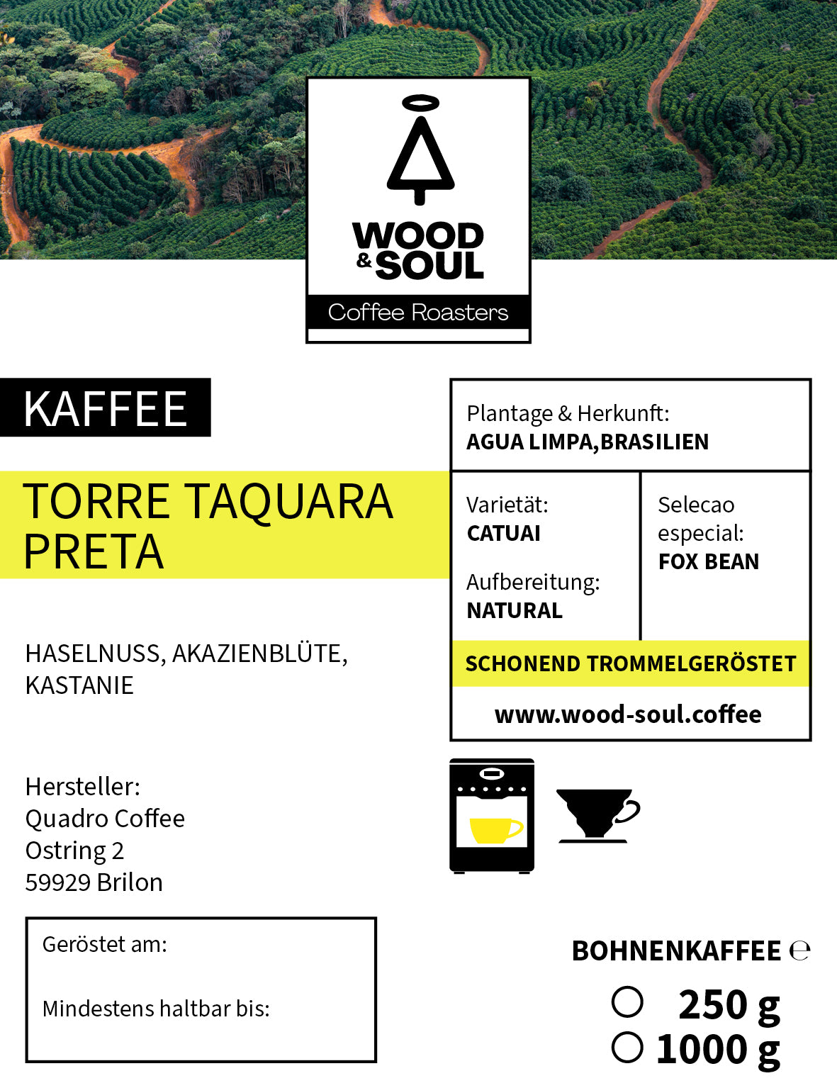 Torre Taquara Preta, Catuai Amarelo, Natural