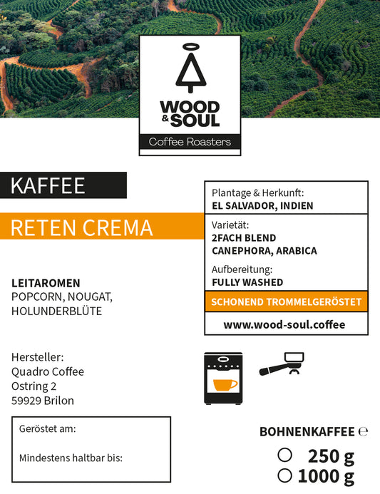 Reten Crema, 2fach Blend für den Vollautomaten