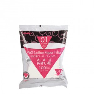 Hario V60 Papierfilter, Gr. 01 (100 Stück)